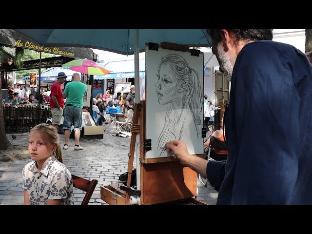 The artists of Place du Tertre, Montmartre, Paris