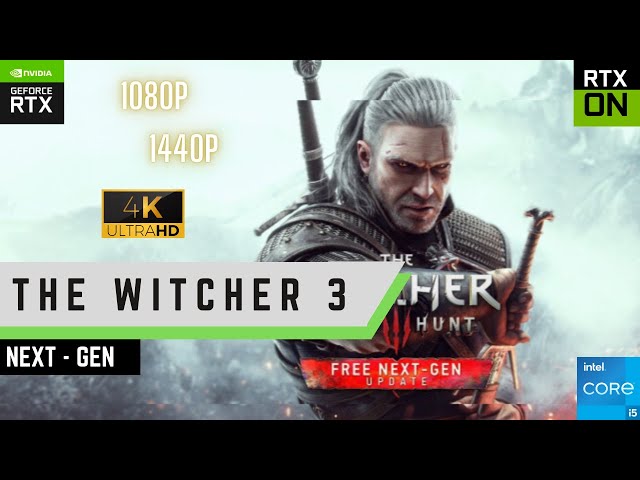 Witcher 3: Wild Hunt Next Gen | i5 11400F + RTX 3070 | 16GB | Ultra+ | DLSS | 1080P 1440P 4K