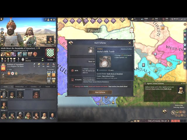 Crusader Kings 3 Random Start as Tekkeda Part 1 Full Stream