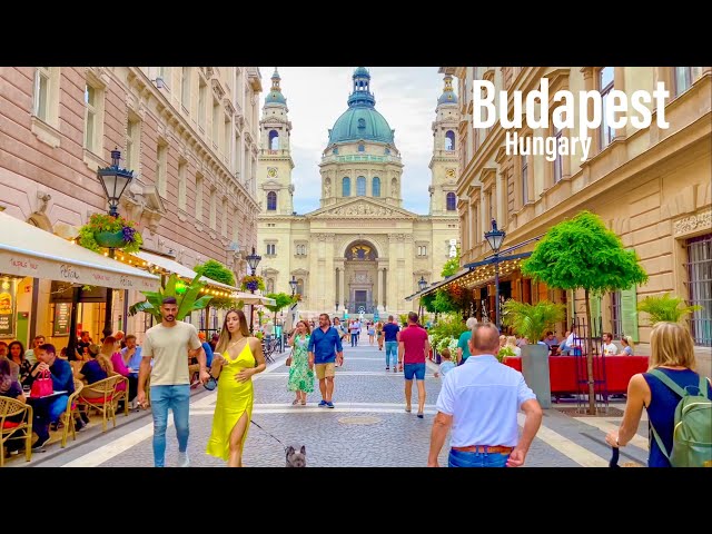 Budapest, Hungary - Evening Walk - August 2021 - 4K-HDR Walking Tour (▶97min)