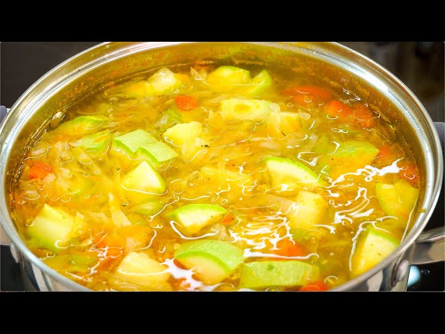 Eat day and night. Vegetable soup will help you lose weight quickly. Healthy eating.
