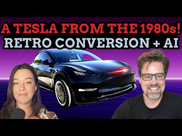 Using AI To Bring Tesla Model 3 To Life! Knight Rider KITT EV Conversion