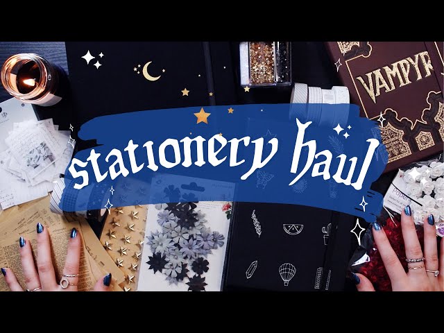 stationery haul ☾✧ notebooks, washi tape, stickers & more