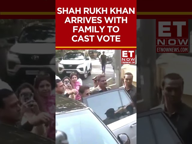 Shah Rukh Khan Arrives With Family To Cast Vote | Lok Sabha Elections Phase 5 #shorts