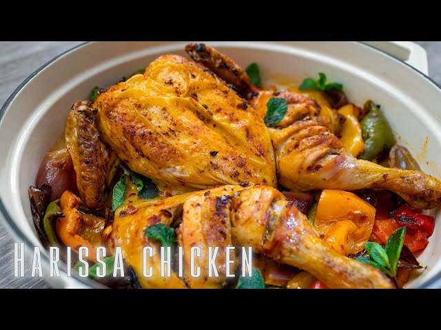 Harissa Chicken Traybake❗ - Quick and Easy Chicken Dinner! #224