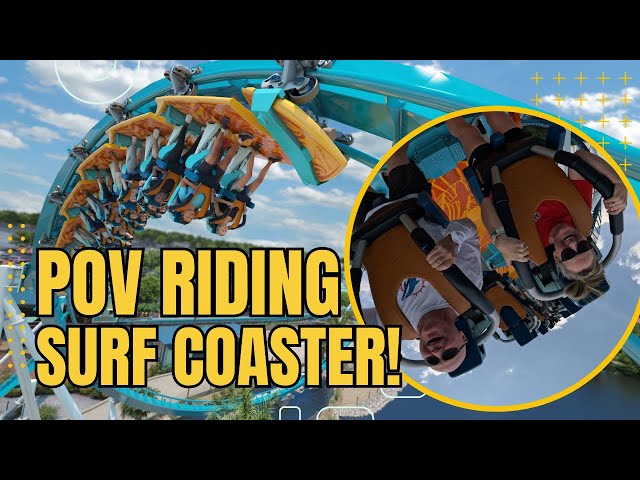 New Ride!!!  First Time on Pipeline Surf Coaster | Two Angle POVs | What Did We Think of It?