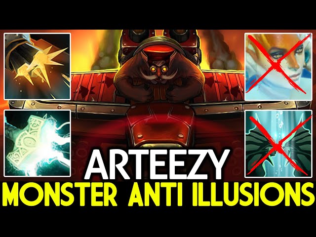ARTEEZY [Gyrocopter] Anti Illusions with Mjollnir + Flak Cannon Dota 2