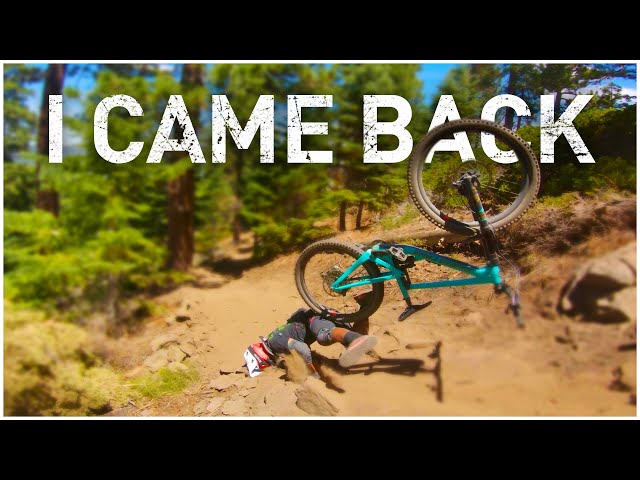 I came back from my WORST CRASH on the mountain bike. First ride after recovering from broken bones.