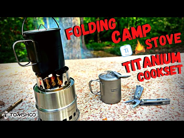 Tomshoo Camping Cook Stove & Titanium Cook Wear -Test/Review