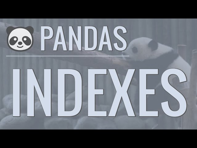 Python Pandas Tutorial (Part 3): Indexes - How to Set, Reset, and Use Indexes