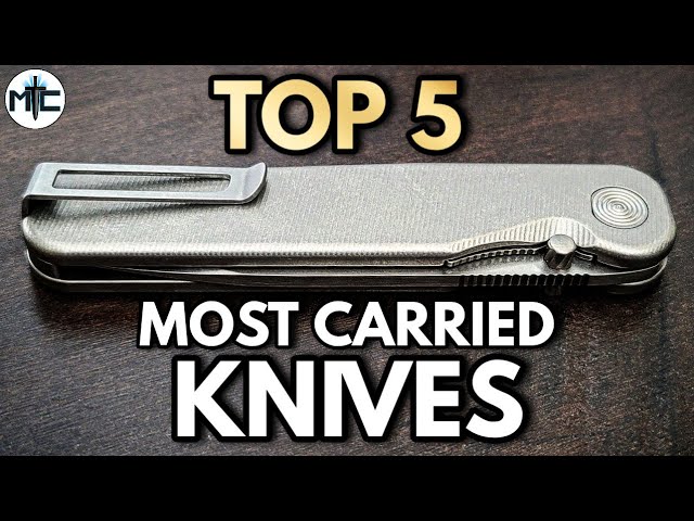Top 5 MOST CARRIED EDC Folding Knives - January 2022