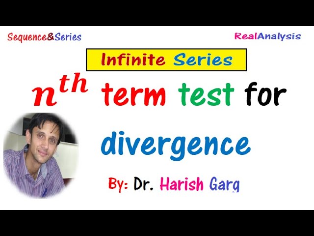 nth term test for Divergence of an infinite series