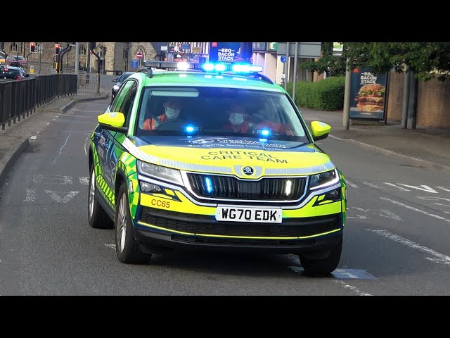 INSANE HOWLER SIREN!! CRITICAL CARE Doctor, Police Cars & Fire Engines Responding!
