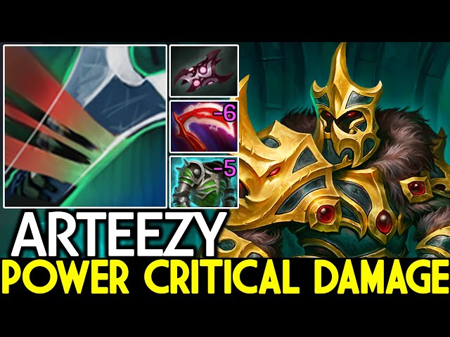 ARTEEZY [Wraith King] Crazy Power Critical Damage One Stun K.O Dota 2