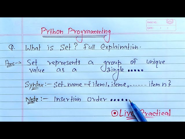 Python Sets | Learn Coding