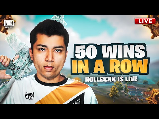 GOING FOR 50 WINS IN A ROW | SWEATY CLASSICS | PUBG MOBILE LIVE