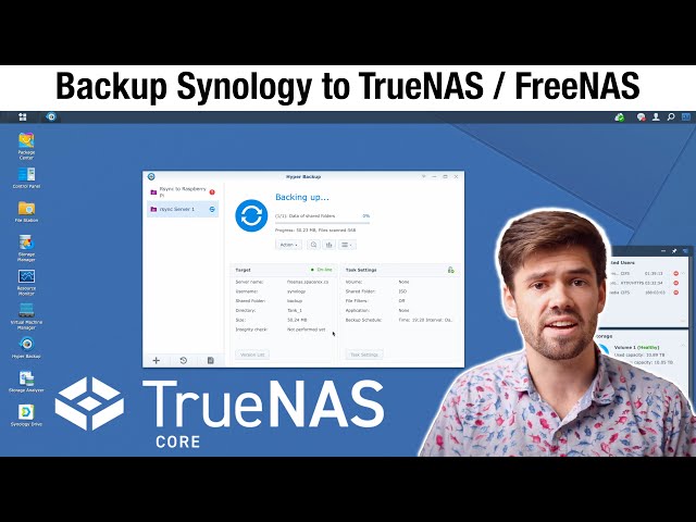 Backup Synology NAS to TrueNAS / FreeNAS Server Using RSYNC & HyperBackup | 4K TUTORIAL