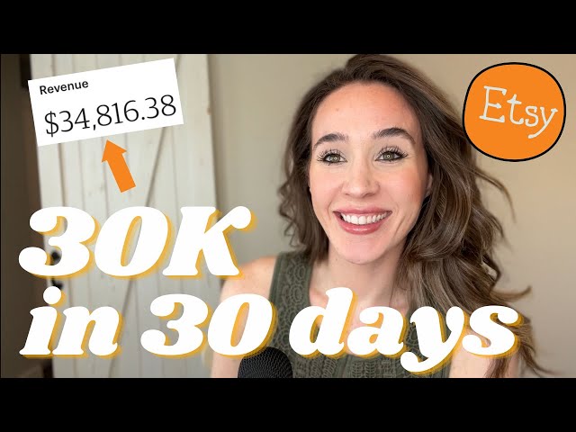 How I Made $34K in 30 DAYS on Etsy | How to Make Money On Etsy | How to Sell on Etsy