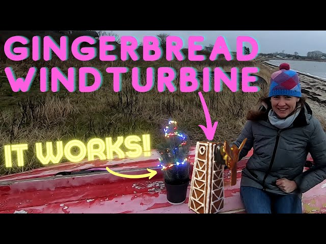 I Made a Gingerbread Wind Turbine that Generates Electricity