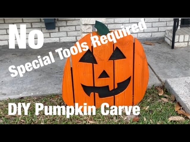 DIY Pumpkin Carve NO Special Tools Required