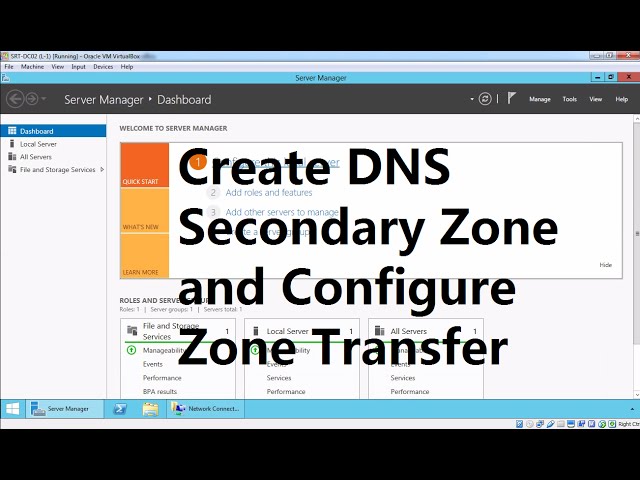 7.  DNS Secondary Zone and Zone Transfer Windows Server 2012 R2