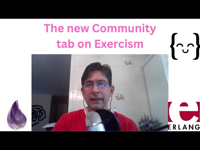 The new Community tab on Exercism