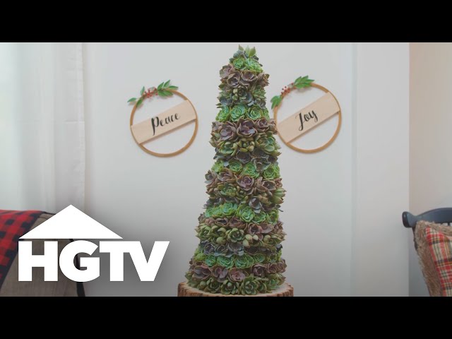 Way to Grow: How to Make a Succulent Christmas Tree | HGTV