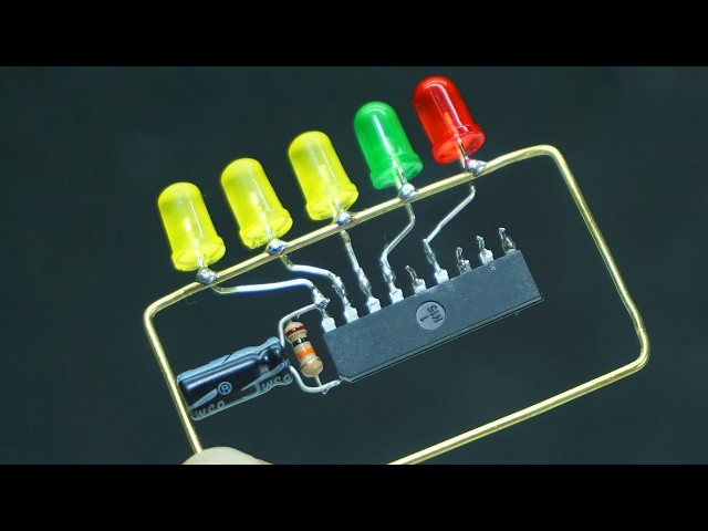 How To Make Led Vu Meter AN6884 - Freeform circuits│Zafer YILDIZ