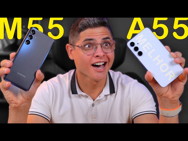 SAMSUNG Galaxy A55 vs Galaxy M55! Qual o MELHOR PARA VOCÊ COMPRAR? COMPARATIVO