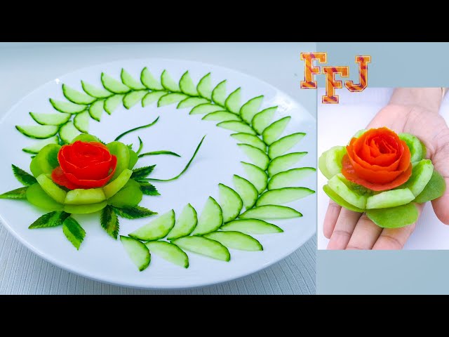 Cut the Tomato Just So & It Becomes Beautiful Flower Like This