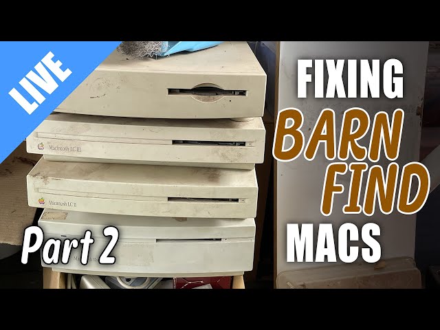 Repairing some more barn-find vintage Macs - Part 2 [LIVE]