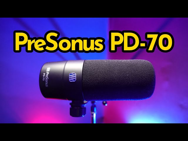 PreSonus PD-70 - Compare to Samson Q9U, Shure Sm7B, EV RE20 and more!  | Booth Junkie