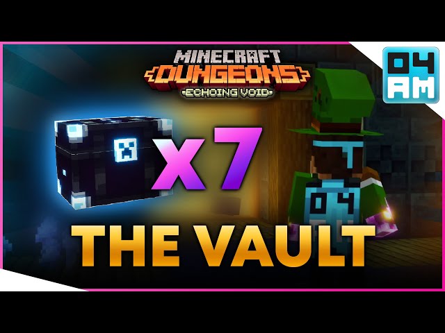 THE VAULT - 7 OBSIDIAN CHESTS & All Secret Stronghold Switch Locations in Minecraft Dungeons