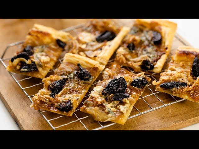 Caramelized Onion Tart with Figs & Blue Cheese