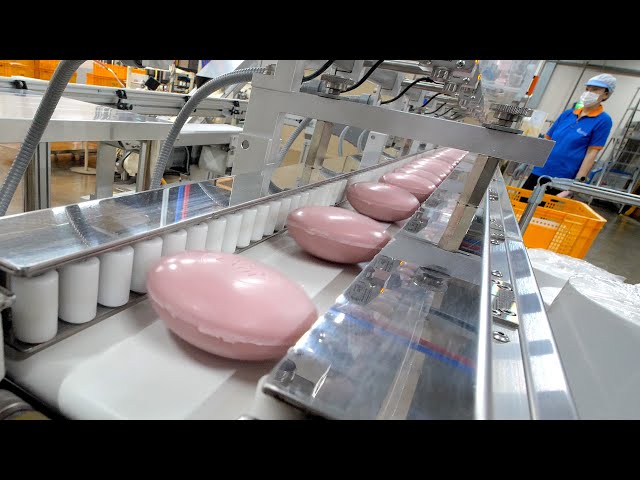 40 million units produced per year! The process of making soap in bulk. Amazing Korean soap factory