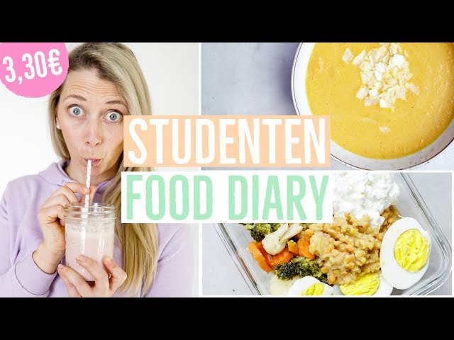 GÜNSTIG GESUND KOCHEN für 3,30€ | Sparen beim Einkaufen | Food Diary für Studenten