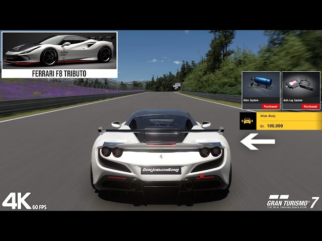 Gran Turismo 7 - WIDEBODY Ferrari F8 Tributo Gameplay (4K 60fps)
