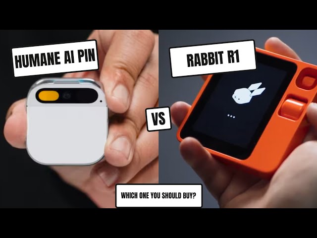 Humane AI Pin vs Rabbit R1- Which One Rules? @humane @rabbit_inc