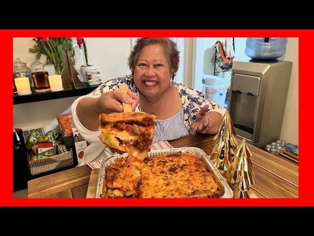 Filipino Style Lasagna Recipe | Family Christmas Favorites