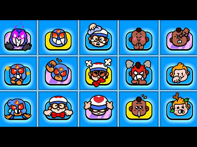 All New 48 Pins/Emotes in Squad Busters #squadbusters #sneakpeeks