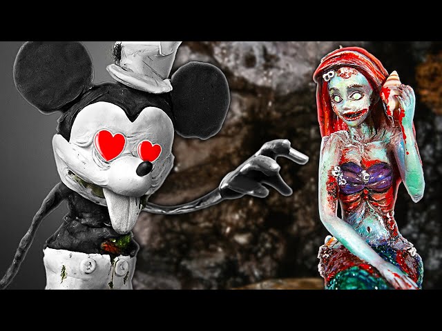 I Make Your Disney Fears Real: Creepy Mickey, Zombie Mermaid And Haunted Snow White! 🐁🧜‍♀️🍎