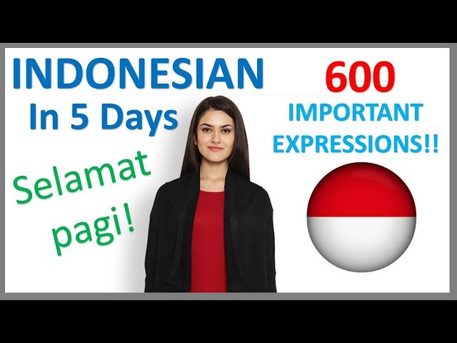 Learn Indonesian in 5 Days - Conversation for Beginners
