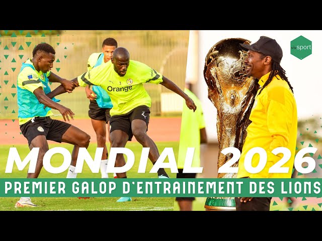 Regardez en direct le premier Galop d’entraînement des lions du Sénégal #Mondial2026