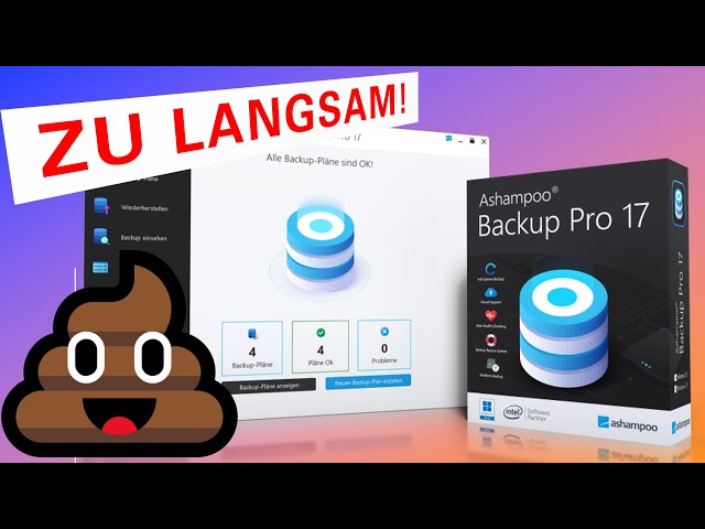 Abbruch: Ashampoo Backup Pro 17 zu langsam fürs Backup feat. Veeam