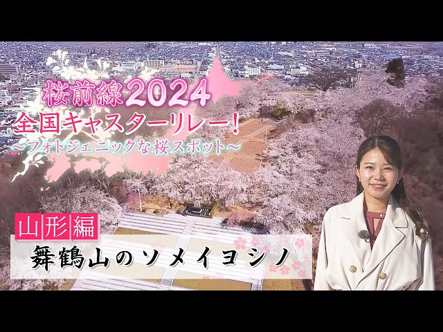 【BS11】山形編「舞鶴山のソメイヨシノ」桜前線2024～フォトジェニックな桜スポット～