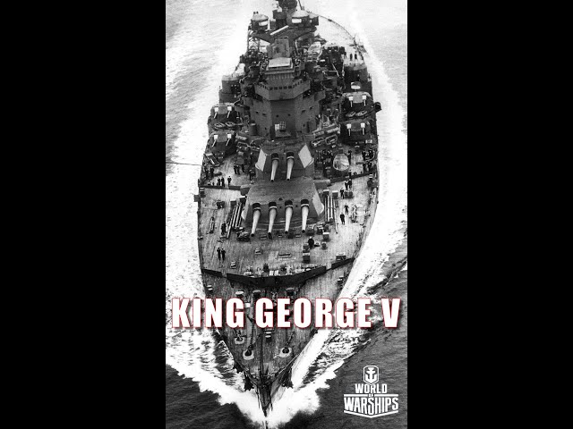 King George V Royal Navy Battleship #shorts #worldofwarships #warships #navalhistory #ww2 #history