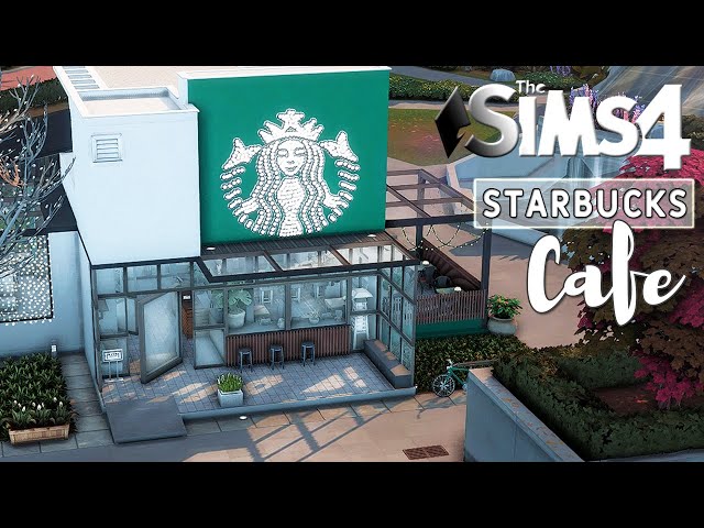 The Sims 4 ☕️ STARBUCKS | Cafe & Restaurant | NoCC | Stop Motion Build