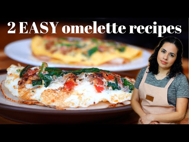 2 EASY OMELETTE recipes | DELICIOUS egg recipes for breakfast | What can you add to an omelette