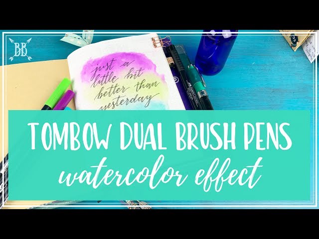 Tombow Watercolor Effect!