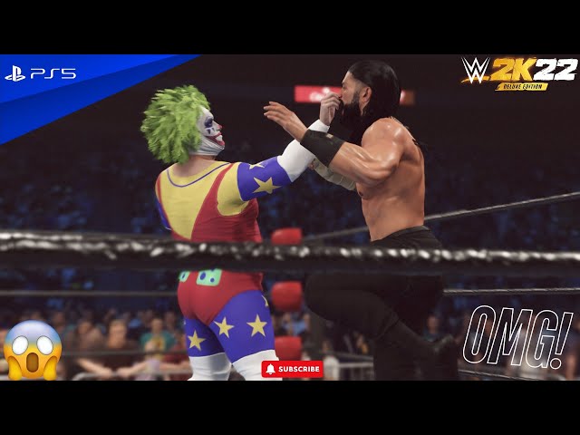 Most Controversial Fight Between Roman Reigns vs The Clown - WWE 2K22